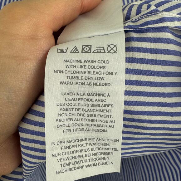 J. Crew Edie Top in Blue Stripe - Picture 6 of 8